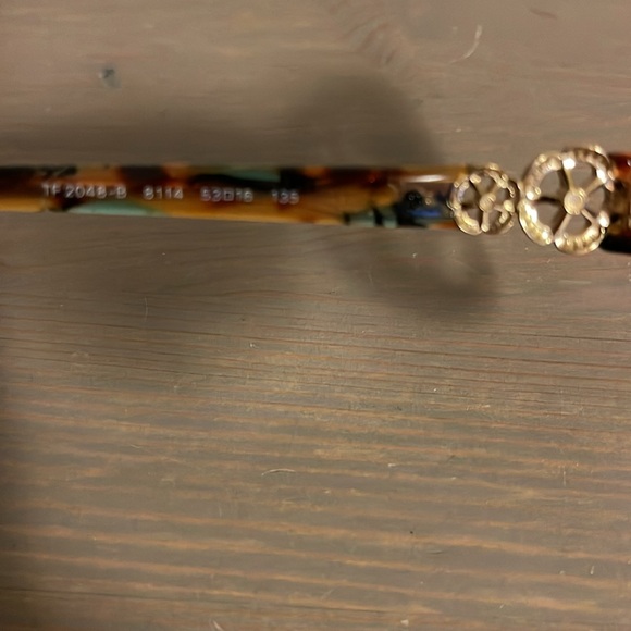 Tiffany and Co. Tortoiseshell Eye Glasses with Floral Rhinestone Detail - Picture 9 of 16